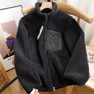 Plush <b>Sherpa</b> <b>Jacket</b> Half Zip Teddy Coat Warm Casual Outerwear for <b>Men</b> - Product Image 3
