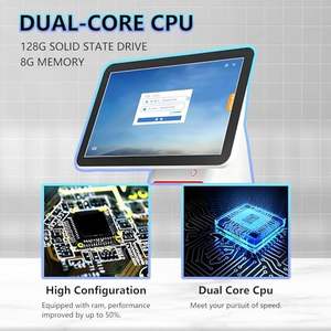 Caja Registradora Todo en Uno de 15.6 Pulgadas con Pantalla Táctil TFT LED, Sistema <span class=keywords><strong>TPV</strong></span> POS con Impresora y Escáner - Product Image 5