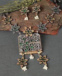 Ensemble de bijoux vintage en or plaqué or antique avec onyx floral pour femmes, cadeau de mariage ou de fiançailles, vente en gros - Product Image 1