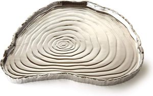 Plateau de service jetable en aluminium AA de qualité supérieure, de qualité alimentaire, avec incrustation dorée, design rectangulaire unique, taille personnalisée, pour fruits secs - Product Image 2