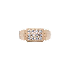 Bague de fiançailles et de mariage de luxe Aarinya Imperial pour homme, en or 14 carats, diamant de laboratoire taille brillant VS1 certifié IGI, style classique - Product Image 3