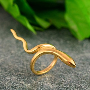 Trendy Design Snake Wrap Brass <b>Ring</b> Adjustable <b>Statement</b> Serpent <b>Ring</b> 18k Gold Plated Minimalist Wrap <b>Ring</b> For Wholesale/OEM/ODM - Product Image 6