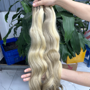 Vente en gros de cheveux vietnamiens bruts super doublement étirés, extension de cheveux humains de trame droite, cheveux de trame à cuticules alignées - Product Image 6