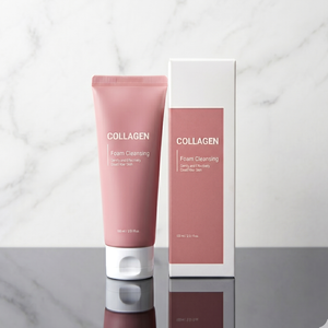 Collagen Foam Cleanser 100ml Facial Cleanser Deep Hydrating Brightening <b>Face</b> Wash OEM Private Label Anti Aging Skincare - Product Image 6