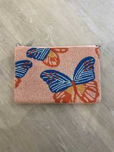 Bolso de mano con cuentas Tacos & Tequila, con cremallera de pompón, forma cuadrada, estilo casual - Product Image 5