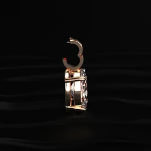 Pendentif solitaire classique au design élégant, diamant CVD de laboratoire taille ovale, couleur D-E et clarté VVS-VS, certifié IGI d'Inde. - Product Image 6