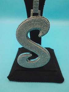 Colgante de Moissanita Personalizado con Letra S, Estilo Hip Hop, Chapado en Plata de Ley 925, Joyería Fina, Colgantes y Dijes - Product Image 5