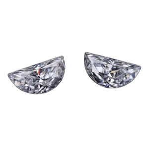Diamants de laboratoire en forme de demi-lune, pureté VVS/VS, taille excellente, cultivés par CVD/HPHT, pour bijoux certifiés en vrac - Vente en gros - Product Image 1