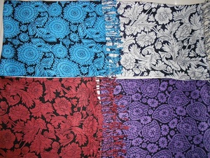 Chal de pashmina de Jersey estampado barato para invierno en material de viscosa/Rayón - Product Image 6