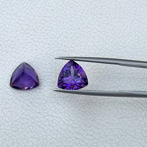 พลอยอเมทิสต์แอฟริกันธรรมชาติขนาด9มม. อัญมณีหลวมเจียระไนหลายล้านชิ้นสำหรับทำเครื่องประดับสำหรับทำสร้อยคอจี้แหวน - Product Image 3