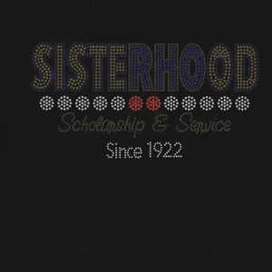 T-shirt unisexe Sigma Gamma Rho Bling avec strass et motif graphique, manches courtes, en coton scintillant, style décontracté streetwear, Sororité grecque - Product Image 3