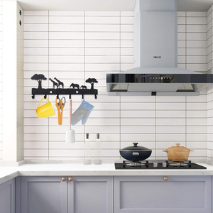 Ganchos Adhesivos Personalizados para Llaves, Organizador de Metal, Decoración Interior para el Hogar, Gancho para Colgar Llaves en la Pared de Hierro - Product Image 1