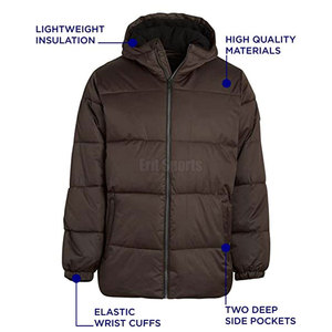 High Quality Hooded Casual Puffer <b>Jacket</b> for <b>Men</b> Breathable Eco-Friendly Winter Front Customizable Smooth Finish Functional - Product Image 3