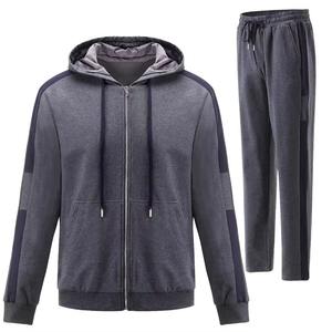 New Arrival Men's Casual Solid Color <b>Fleece</b> <b>Sweatshirt</b> And Sweatpants Sets Fashion Brand Knitted Sports Tracksuits For Men - Product Image 5