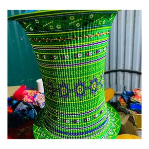 Lámpara Decorativa de Tela Tradicional Hecha a Mano en Vietnam, con Brocado Étnico Hmong, para Diseño de Interiores y Decoración Cultural - Product Image 4