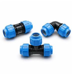 อุปกรณ์และฮาร์ดแวร์คุณภาพสูงเฉพาะทาง ข้อต่อตรงแบบอัด PP สำหรับท่อ PE - Product Image 1