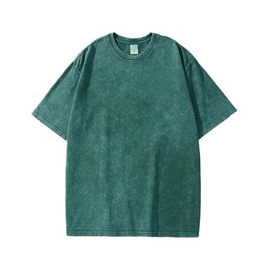 Camiseta Oversize de Alta Calidad al por Mayor con Hombros Caídos, Lavado Ácido, Impresión Personalizada DTG para Hombre - Product Image 1