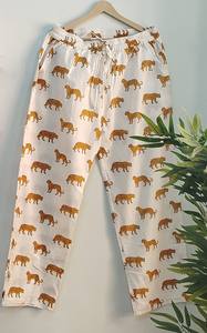 Pantalones de Pijama de Algodón con Estampado Animal al por Mayor – Pantalones de Descanso con Cintura Elástica Estampada, Suaves y Cómodos - Product Image 2