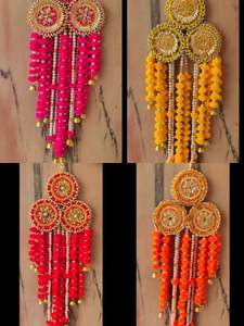 Colección AARNA, Decoración de Pared de Metal y Tela Art Deco Hecha a Mano para Decoración del Hogar, Paquete de Varias Piezas, Regalo Único para Cumpleaños o Diwali - Product Image 5