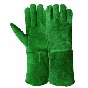 Premium Quality Cowhide Split Leather Safety <b>Gloves</b> Reinforced Industrial Hand Protection for Firefighting Construction Barbeque - Product Image 5