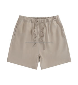 Pantalones cortos de entrenamiento para hombre 330GSM con logotipo personalizado atléticos recién llegados al por mayor, pantalones cortos para correr de algodón 100% pesados para hombre - Product Image 4