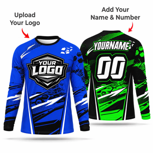 Camisetas Personalizables de Motocross Todoterreno de Manga Larga para Hombres y Mujeres, Transpirables, de Secado Rápido, para Carreras de Cross Country - Product Image 6