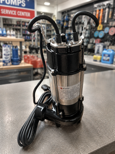 Pompe à eaux usées submersible Sensor V750F 0,5 CV en acier inoxydable, monophasée, avec sortie 1 pouce - Product Image 1