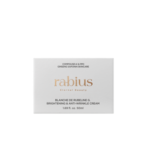 Crème hydratante éclaircissante anti-rides au ginseng Rabius Blanche De Rubeline G. Ginseng, végane, halal - Product Image 1