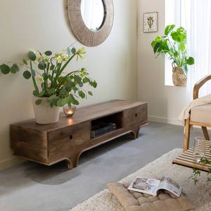 Mueble para TV Vandana Mira Sereno en Madera de Mango Oscuro - Product Image 1