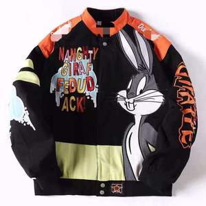 Veste bomber professionnelle personnalisée pour hommes, style universitaire, baseball, course Nascar, avec motif graphique vintage et col montant, fabrication OEM en gros - Product Image 1