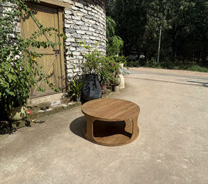 <b>Coffee</b> <b>Table</b> Wood Legs Wood Top <b>Rustic</b> Design Home Furniture Non-Foldable Antique SONG KON SK2026 1 Year Warranty - Product Image 2