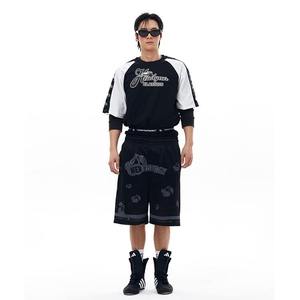 Wholesale Custom Men's Baseball Shirt V-neck Short Sleeve Sublimated <b>Hip</b> Hop Jersey T shirt <b>for</b> men 100% polyester - Product Image 5