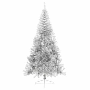Albero di Natale Artificiale Pre-Illuminato in PET da 210 cm, Alberi di Natale Argentati - Product Image 6