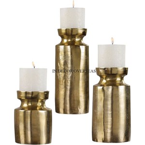 Ensembles de bougeoirs de luxe en bois et marbre blanc de qualité supérieure pour la décoration de table à la maison et à l'hôtel - Product Image 5