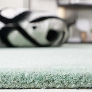 Solid Pale Green Area Rug Soft Plush Hand Tufted Woolen Area Carpet for Living Room Bedroom Minimalist Home Decor Luxury Style - Product Image 3