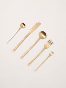 Ensemble de couverts élégants en métal, fourchette, cuillère, couteau en acier inoxydable, vaisselle, accessoires pour la salle à manger, la cuisine, le restaurant, l'hôtel, la maison, les fêtes - Product Image 3