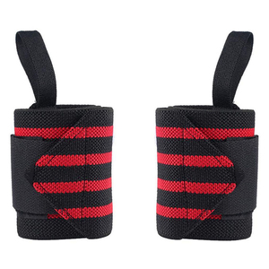 ASKIM IMPEX Sangles de soutien pour poignets gris avec garniture noire et fermeture auto-agrippante pour la musculation, l'entraînement de force et la sécurité en fitness - Product Image 3
