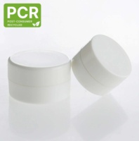 Pot à crème PCR léger de 5 ml, écologique et recyclable (série IN-PCRPP) pour les soins de la peau, les cosmétiques, les lotions, les nettoyants pour le visage, les crèmes pour les yeux