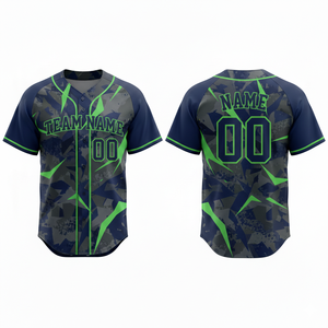 Camiseta de Béisbol Personalizada, Transpirable, de Secado Rápido, 100% Poliéster, Sublimada, con Cuello en V, Unisex, Logotipo Frontal, Speed Plus - Product Image 1
