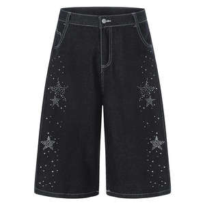 Custom <b>Men</b> Outfit Baggy Fit Dark Blue <b>Jeans</b> Short Half Pants Loose <b>Work</b> Shorts Fashion <b>Men's</b> Jorts Baggy Denim <b>Jean</b> Shorts <b>Men</b> - Product Image 5