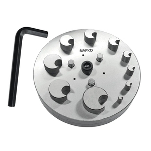 High Quality Stainless Steel Half Moon Disc Cutter Set 10 Punches Size 6mm-31mm High Performance Jewelry Making <b>Engraving</b> <b>Tool</b> - Product Image 1