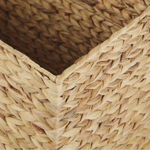Premium Water Hyacinth Storage Basket With Lid, Large Handcrafted Wicker Bed End <b>Trunk</b> Organizer Manufacturer Vietnam - Product Image 4