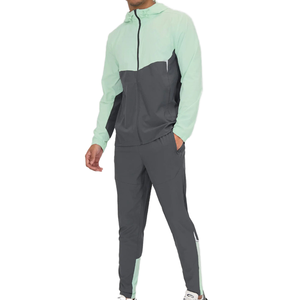 Ensemble de survêtement slim fit uni et vierge pour la vente en gros, comprenant un sweat à capuche et un pantalon de jogging droit, personnalisable - Product Image 6