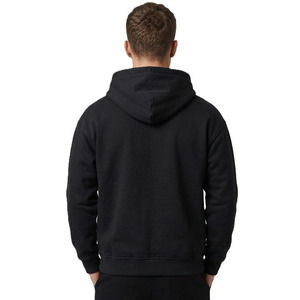 Bulk Production Cotton <b>Fleece</b> Men’s Hoodies Hoodie for Men Zip Up Regular Fit <b>Black</b> Hoodie Custom Branding Apparel Manufacturer - Product Image 3