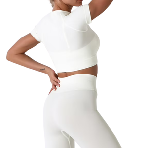 Conjunto de Yoga para Mujer de Marca Privada, Bra Deportivo y Leggings de Cintura Alta con Estampado Personalizado, Ropa Deportiva Transpirable, Proveedor OEM - Product Image 4
