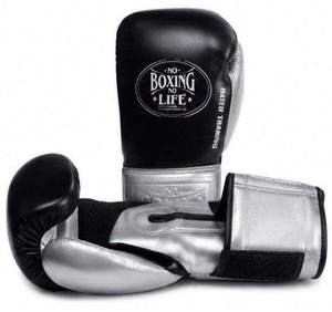 Gants d'entraînement No Boxing No Life en cuir PU avec fermeture Velcro et sangle de poignet réglable pour le sparring et l'entraînement - Product Image 3