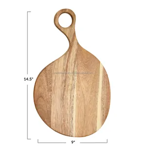 Tabla de cortar y servir de madera plegable extra grande y elegante, tabla de cortar decorativa para uso diario y en la cocina - Product Image 5