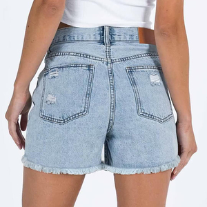 Shorts de mezclilla para mujer, al por mayor, sexys, vintage, transpirables, casuales, rectos, de la mejor calidad, diseño de moda, para verano. - Product Image 4