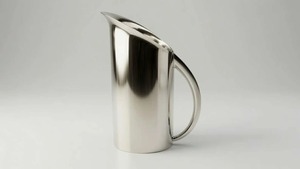 Carafe à eau en acier inoxydable de qualité supérieure avec couvercle, carafe décorative en métal pour jus, eau, thé, café et boissons froides - Product Image 5