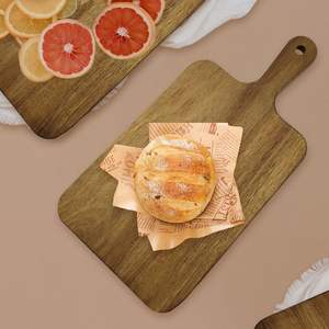 Planche à découper en bois d'acacia, plateau de service en bois en gros, planches de cuisine avec poignée pour gravure laser - Product Image 1